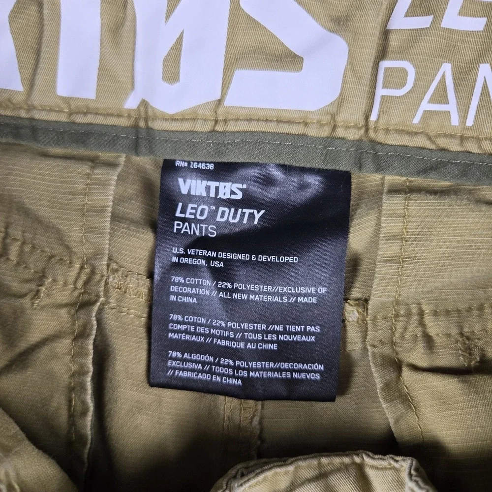 Viktos Leo Duty Pants Mens 36x34 Yellow Mustard Tactical Utility Trousers